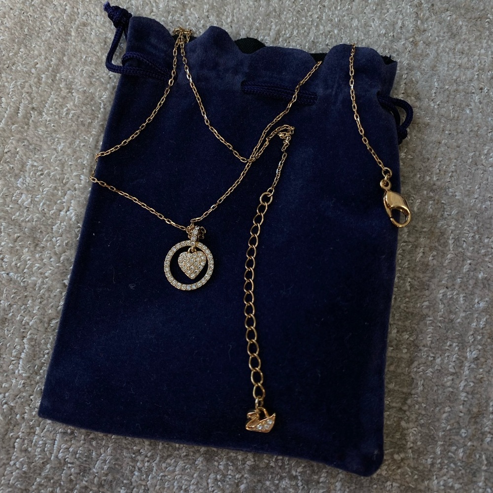 SWAROVSKI - heart pendant necklace - NEW